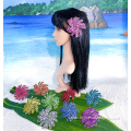 4" Handmade Double Artificial Flower Tiare Island Parties